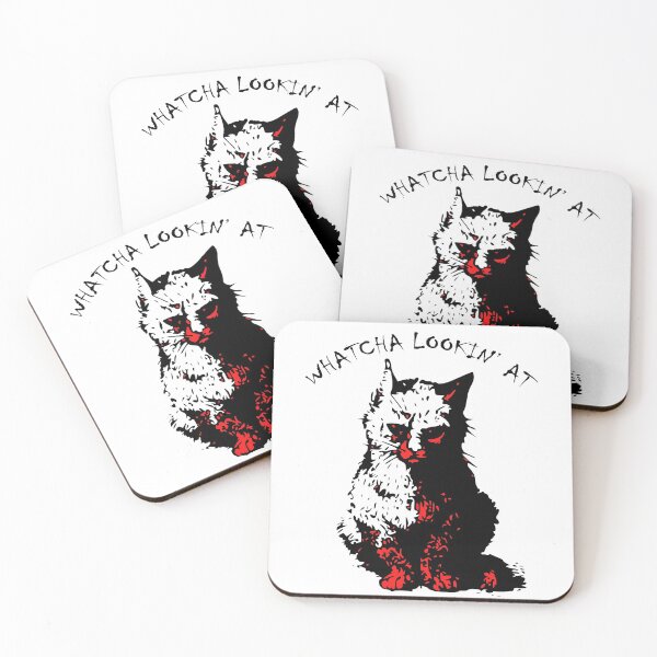 Item preview, WHATCHA LOOKIN' AT/BLOOD CAT  designed and sold by Zilch-o.