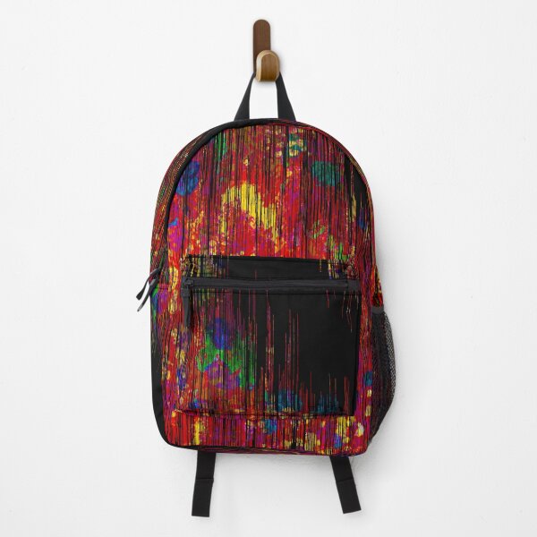 Item preview, Red Blue Green Gold Stripes on Black designed and sold by BilgePaksoylu.