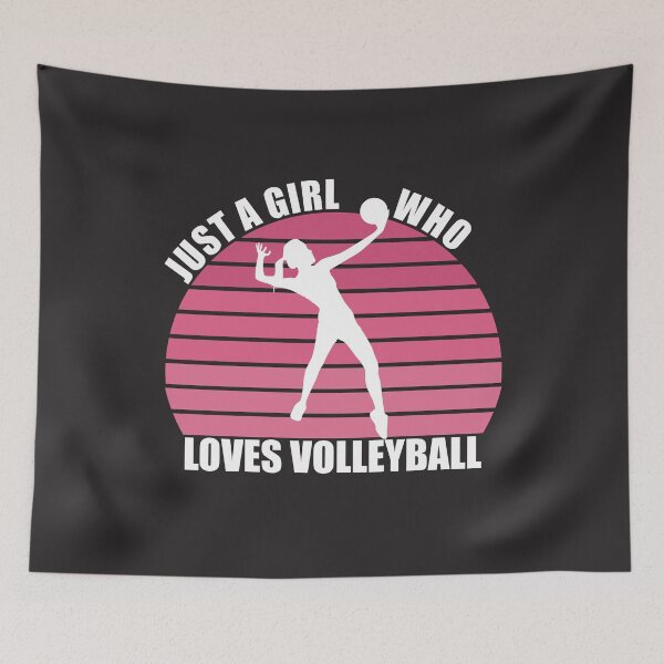 Item preview, Just A Girl Who Loves Volleyball designed and sold by Adel Qasem.