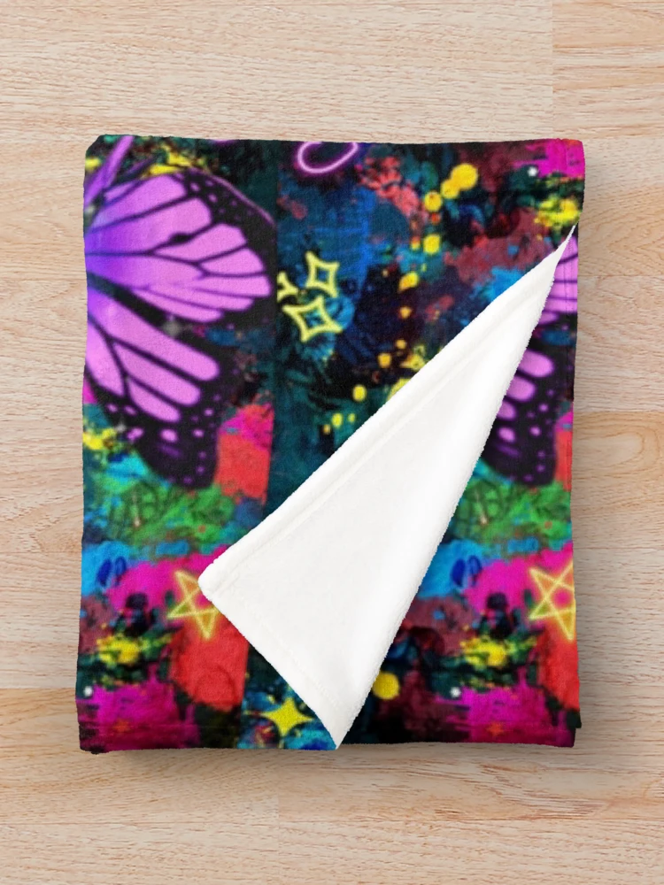 Thumbnail 3 of 6, Throw Blanket, Butterfly World designed and sold by R-FitDesign.