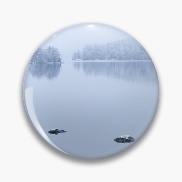 Item preview, Foggy calm lake scape designed and sold by Juhku.