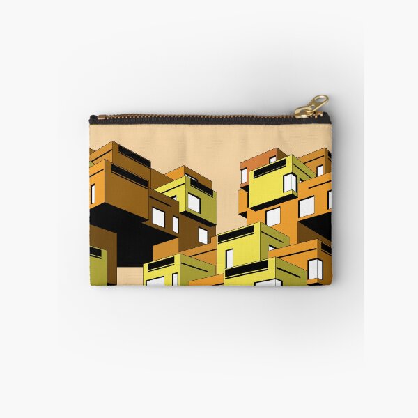 Item preview, Habitat 67 Warm Tones, Montreal, Canada Print, Brutalist, Brutalism, Architecture designed and sold by sketchingarchi.