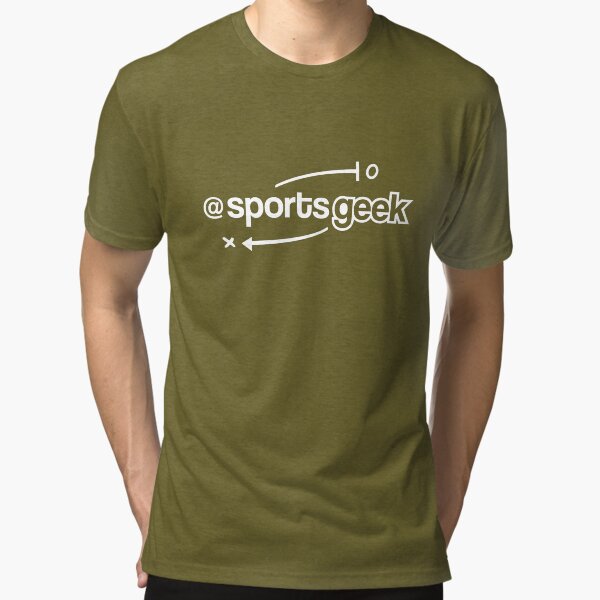 Sports Geek Playbook - White Tri-blend T-Shirt