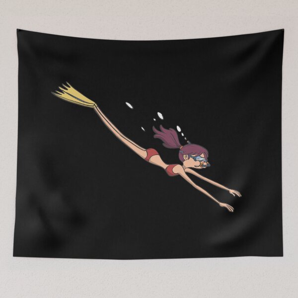 Item preview, Girl diving with fins designed and sold by Monkey Ful.