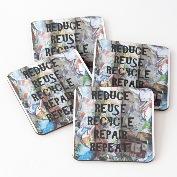 Item preview, Reduce Reuse Recycle Repair Repeat designed and sold by JaneenieDesign.