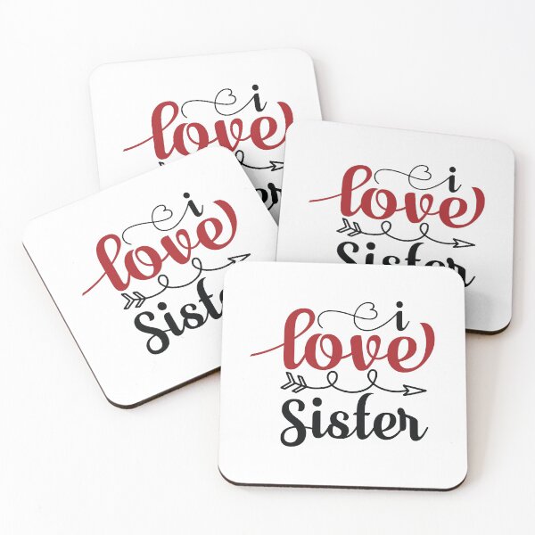 Item preview, Greeting Card - I love  sister , valentine card ideas for sister designed and sold by Merchlux.