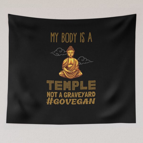 Item preview, Buddhist Vegan quote - Veganuary designed and sold by Pandoras-Boxx.