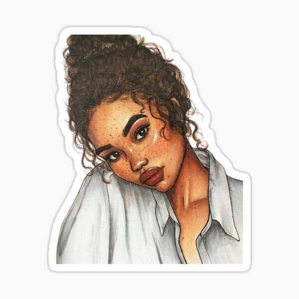Item preview, Curly Girl  designed and sold by RehabMohamad.