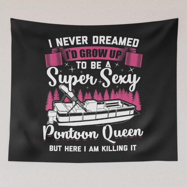Item preview, Vintage Pontoon Captain Women Funny Gift Boat Owner designed and sold by Saiyarad.
