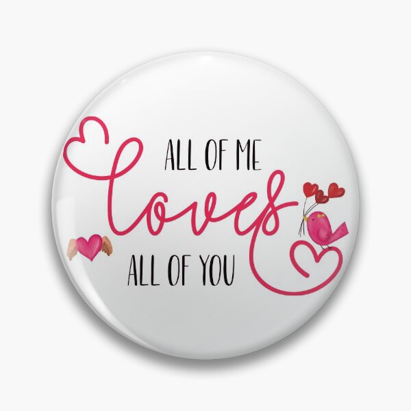 Item preview, All of me loves all of you, Valentines Day designed and sold by stickmeok.