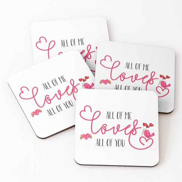 Item preview, All of me loves all of you, Valentines Day designed and sold by stickmeok.
