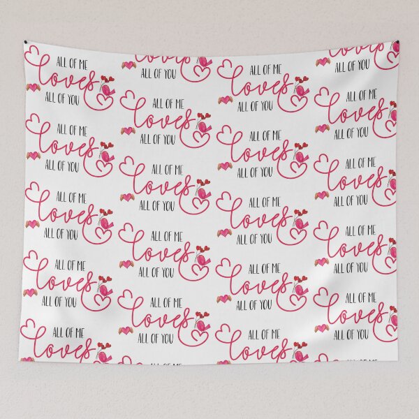 Item preview, All of me loves all of you, Valentines Day designed and sold by stickmeok.