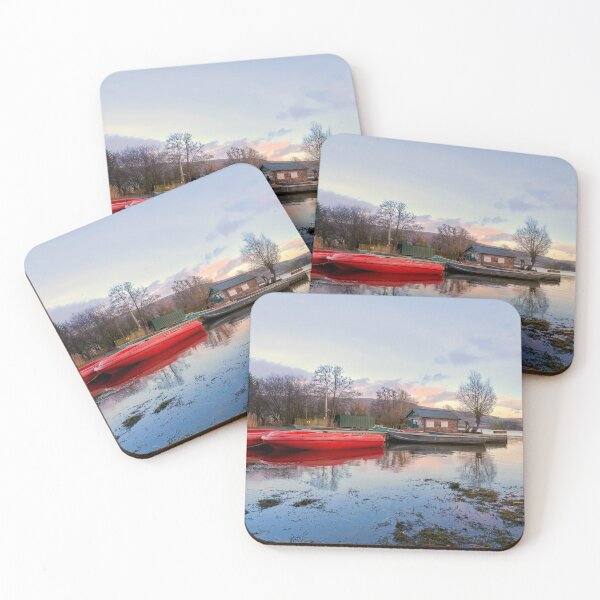Item preview, Boats on Llangorse Lake at Sunset designed and sold by VnGphoto.
