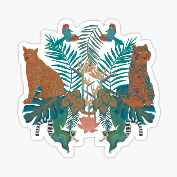 Vista previa del artículo con la obra «Selva verde azulado», diseñado y vendido por dimovskaketi.