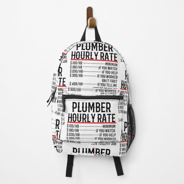 Item preview, Plumber Hourly Rate (BW) designed and sold by TeesYouWant.