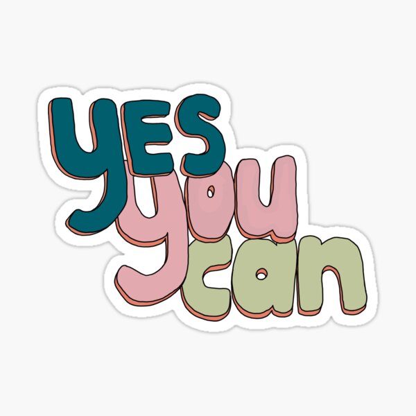 Yes you can Sticker