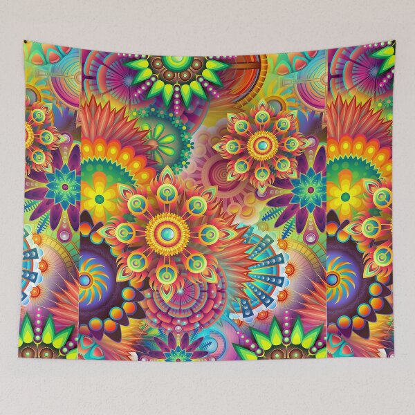 Item preview, Hallucinations flower Pattern  designed and sold by Piosenka Art.