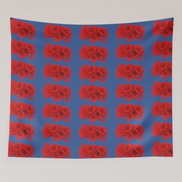 Item preview, Modern Red Cube Shape Geometric Abstract Background designed and sold by Tamas Das.
