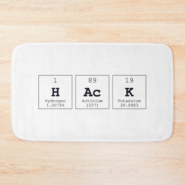 Item preview, Hack Periodic Table Science Print designed and sold by Auto-Prints.