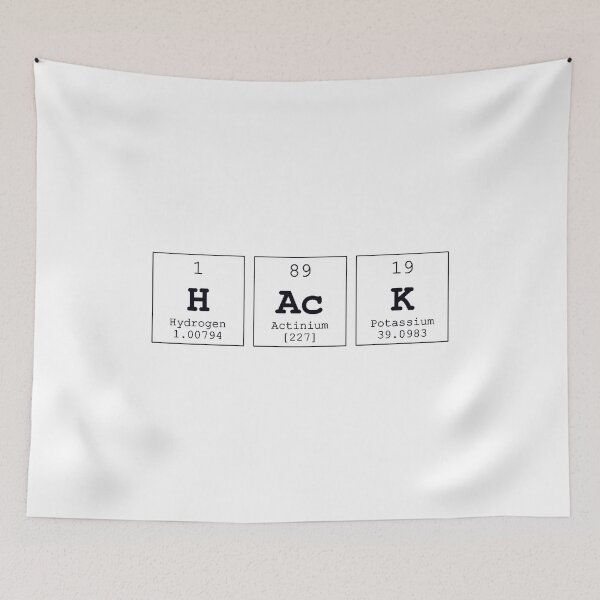 Item preview, Hack Periodic Table Science Print designed and sold by Auto-Prints.