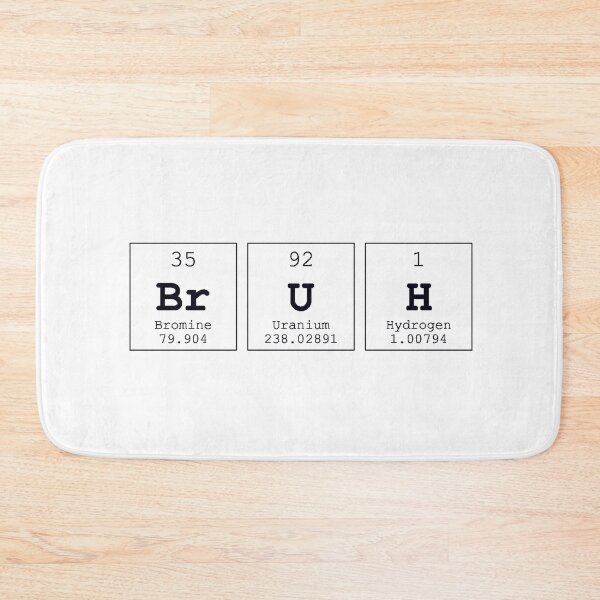 Item preview, Bruh Periodic Table Science Print designed and sold by Auto-Prints.