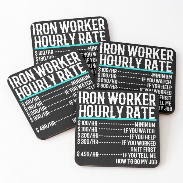 Item preview, Iron Worker Hourly Rate designed and sold by TeesYouWant.
