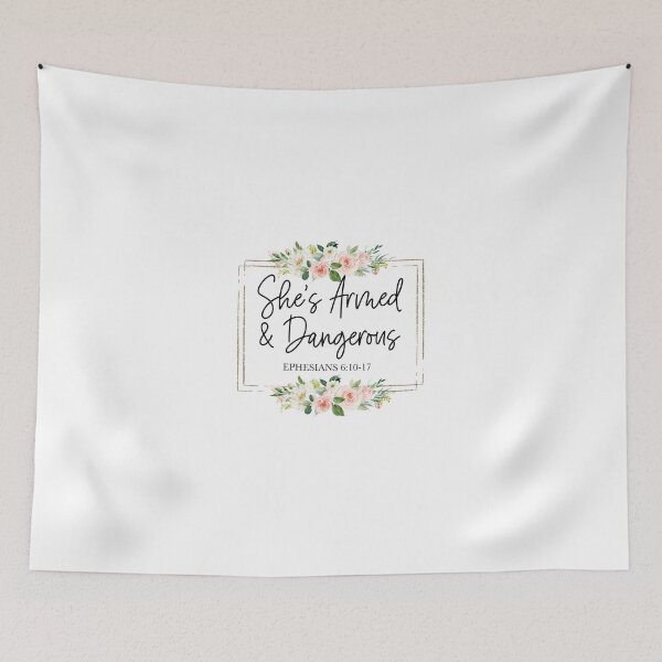 Item preview, She's Armed and Dangerous Ephesians 6:10-17 designed and sold by mymysterycloset.