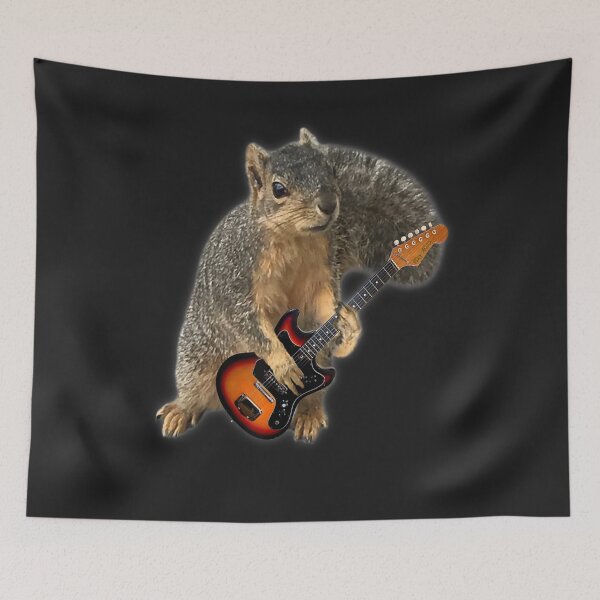Item preview, Squirrel Playing Guitar designed and sold by Saiyarad.