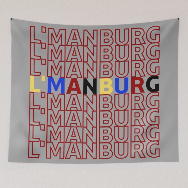 Item preview, Cute Red Repeated L'manburg designed and sold by The Sober Art.