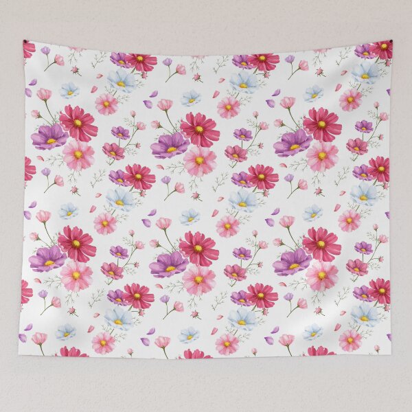 Item preview, Hand drawn cosmos flower pattern designed and sold by Dear-Ashlin.