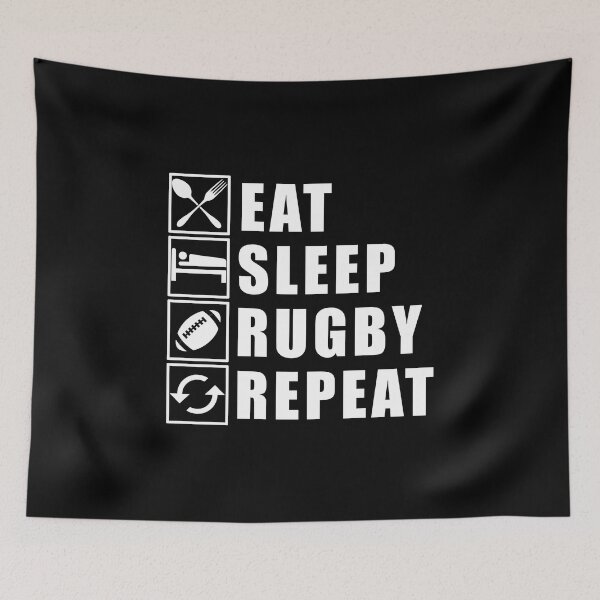Item preview, Eat Sleep Rugby Repeat designed and sold by Adel Qasem.
