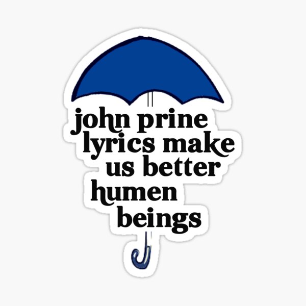 John prine country music Sticker