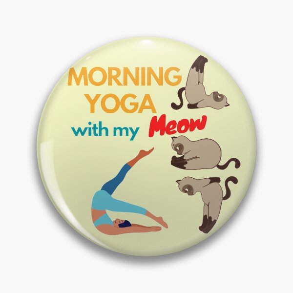 Item preview, Morning Yoga with my Meow designed and sold by lotusbud.