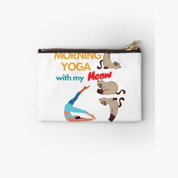 Item preview, Morning Yoga with my Meow designed and sold by lotusbud.
