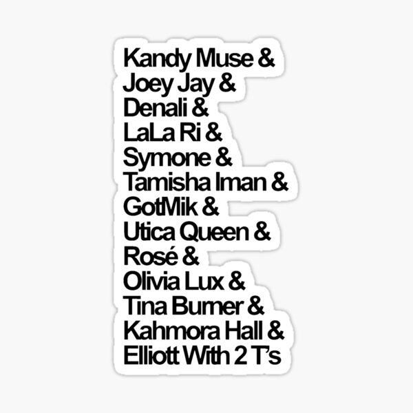 Item preview, RPDR Queens in Entrance Order designed and sold by BibleAndABeer.