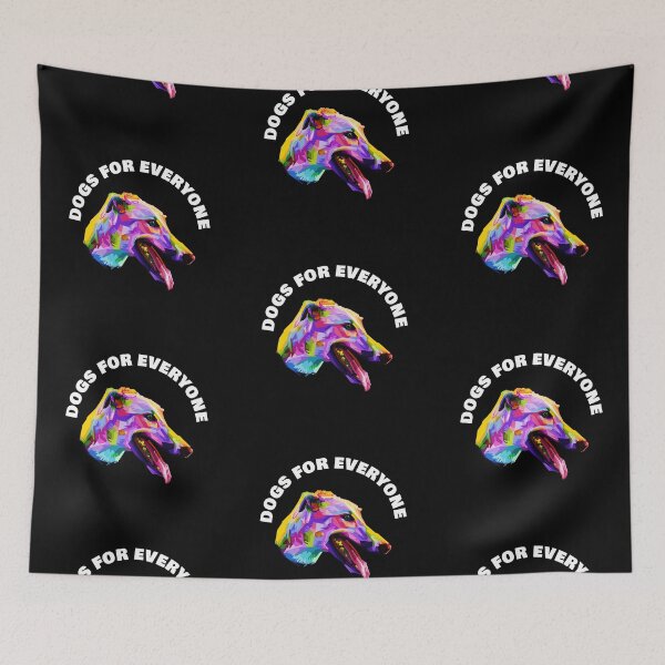 Item preview, Dogs For Everyone - Rainbow Greyhound Dog - Woof Black designed and sold by NoMatterLab.