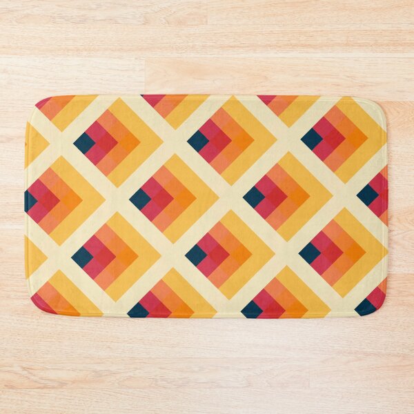 Item preview, Vintage retro yellow color scheme background pattern large designed and sold by Thecolorschemer.