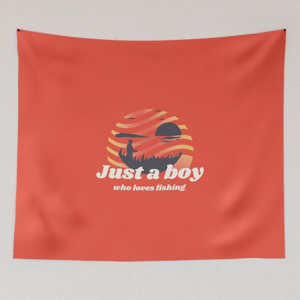 Item preview, Just a Boy Who Loves Fishing designed and sold by Ayurveda Fun Store.