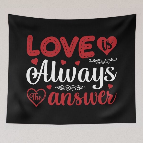 Item preview, love is always answer ,valentine gift idea ,for lovers  ,valentine's day designed and sold by yassiny.