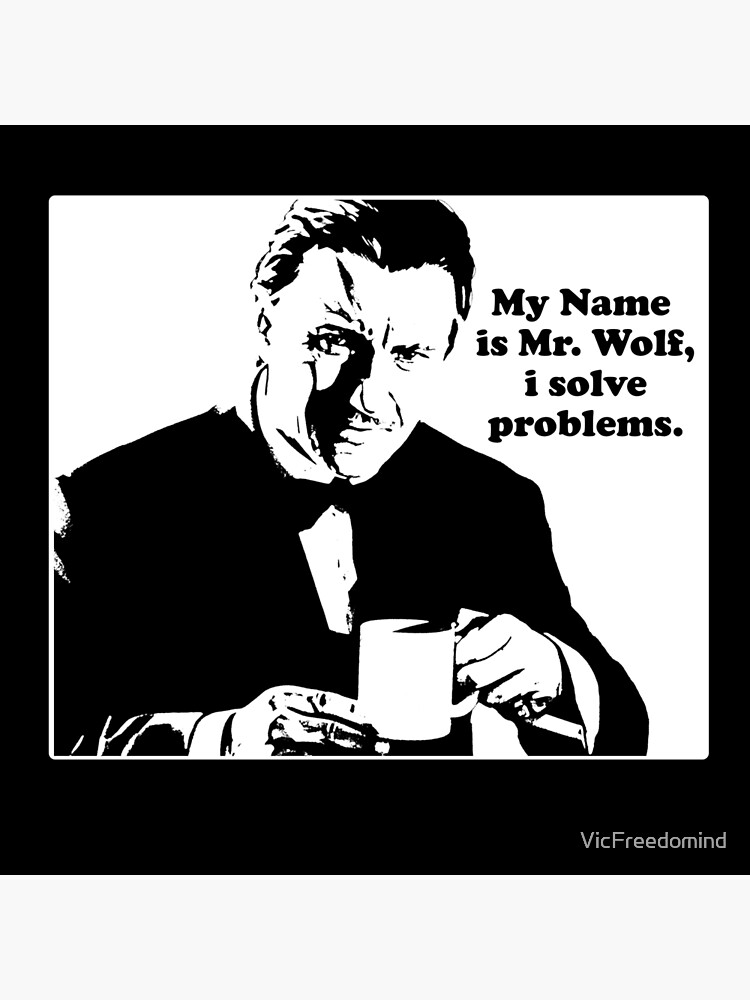 Thumbnail 3 of 3, Canvas Print, My name is Mr. Wolf designed and sold by VicFreedomind.