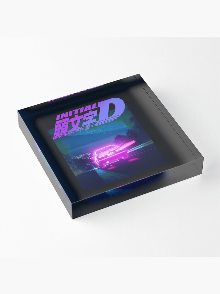 Thumbnail 3 of 5, Acrylic Block, INITIAL D NEON LIGHT AE86 designed and sold by GeeknGo.