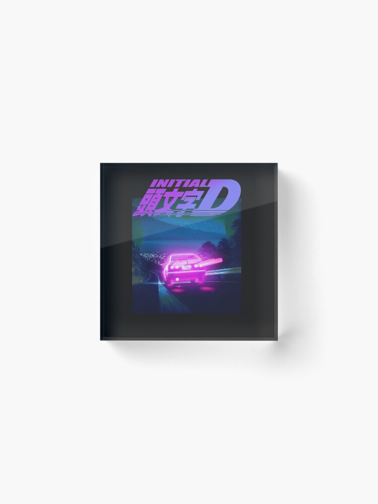 Thumbnail 2 of 5, Acrylic Block, INITIAL D NEON LIGHT AE86 designed and sold by GeeknGo.