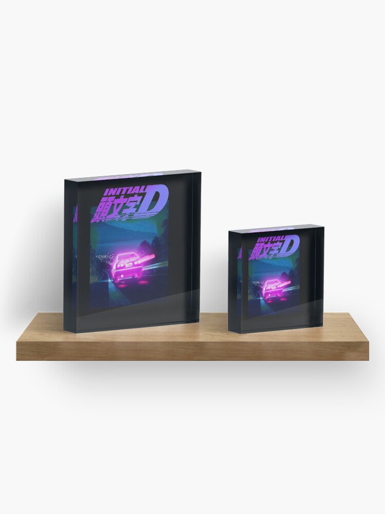 Thumbnail 4 of 5, Acrylic Block, INITIAL D NEON LIGHT AE86 designed and sold by GeeknGo.