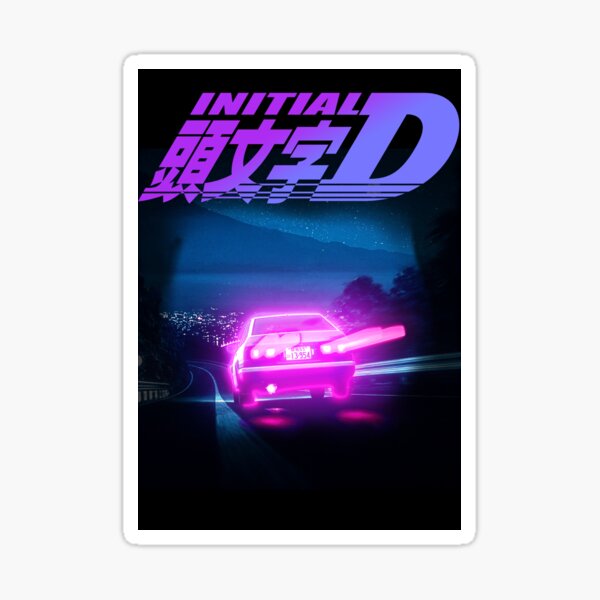 INITIAL D NEON LIGHT AE86 Sticker