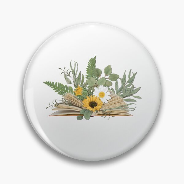 Item preview, Open Book with Florals and Leaves designed and sold by Pavnud.