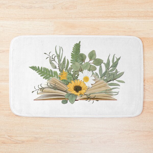 Item preview, Open Book with Florals and Leaves designed and sold by Pavnud.