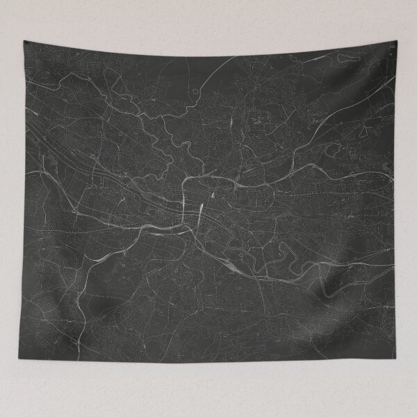Item preview, Silver Glasgow City Map designed and sold by Alo.
