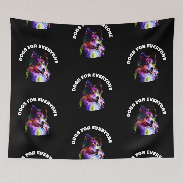 Item preview, Dogs For Everyone - Rainbow Sheltie Dog - Woof Black designed and sold by NoMatterLab.