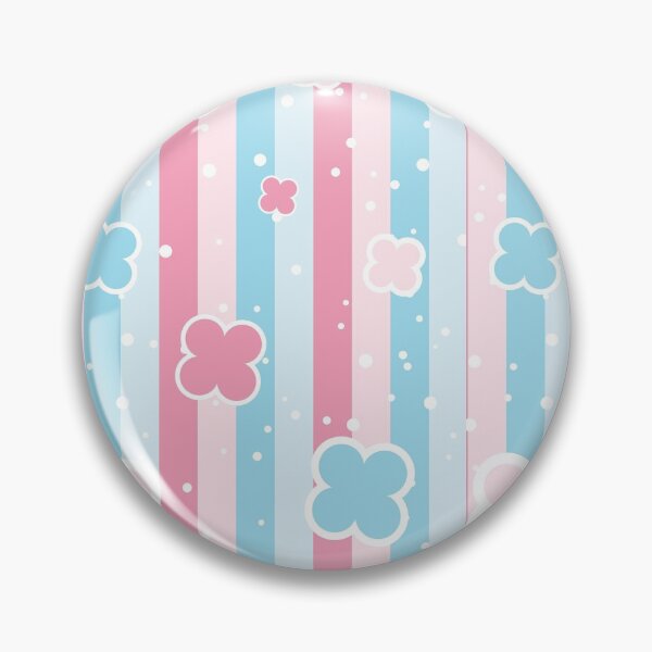 Item preview, Floral Pink And Blue Cute Strips Pattern designed and sold by Piosenka Art.