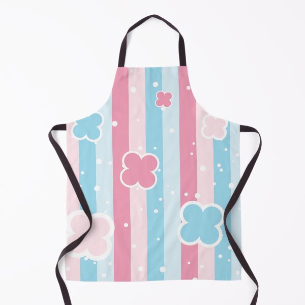 Item preview, Floral Pink And Blue Cute Strips Pattern designed and sold by Piosenka Art.